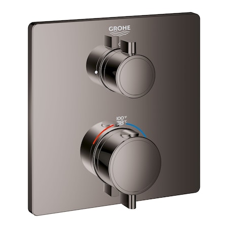 Grohe Dual Function 2-Handle Thermostatic Valve Trim, Gray 24111A00